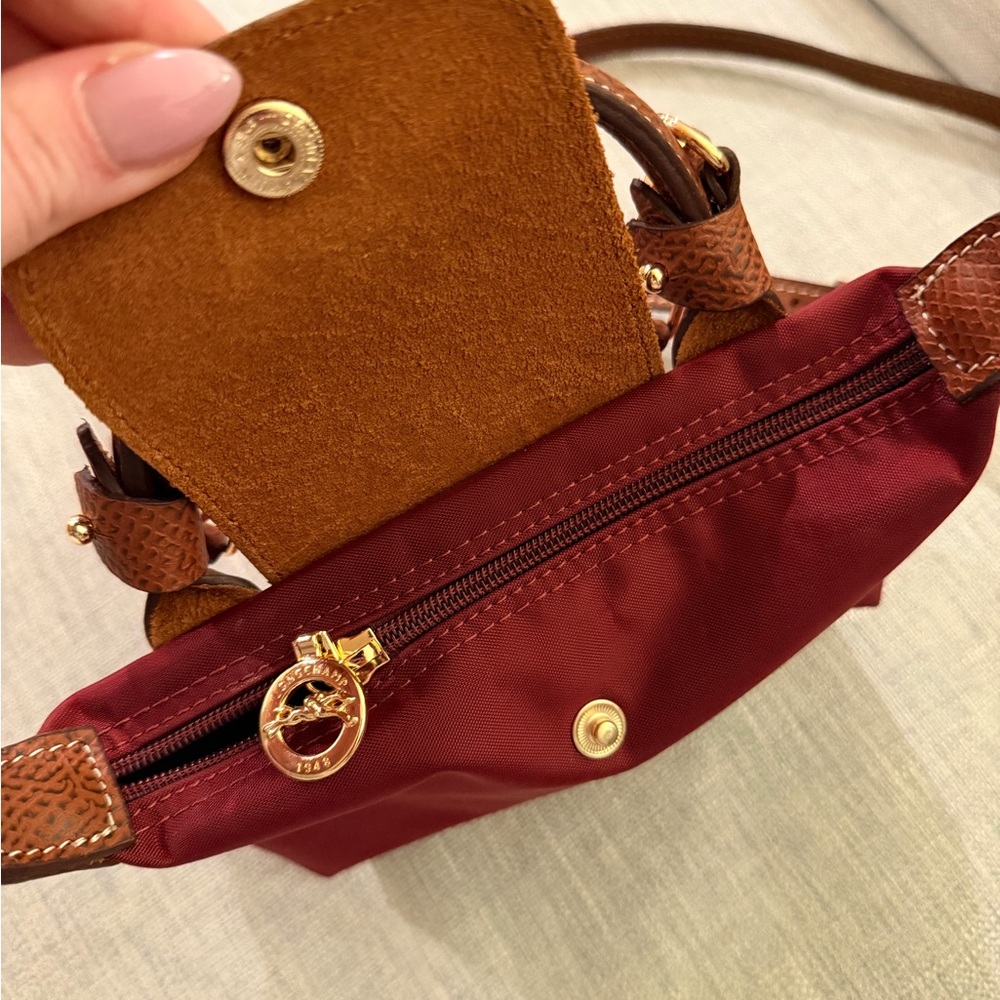 Longchamp mini Burgundy RARE - Picture 2 of 5